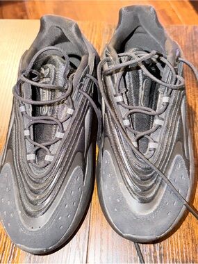 adidas Black Lace-Up Athletic Sneakers